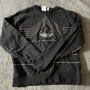 Vintage style Adidas black sweatshirt size LG